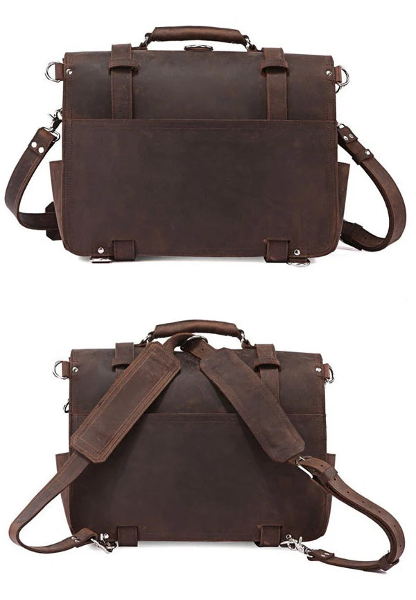 Genuine Leather Men Briefcase