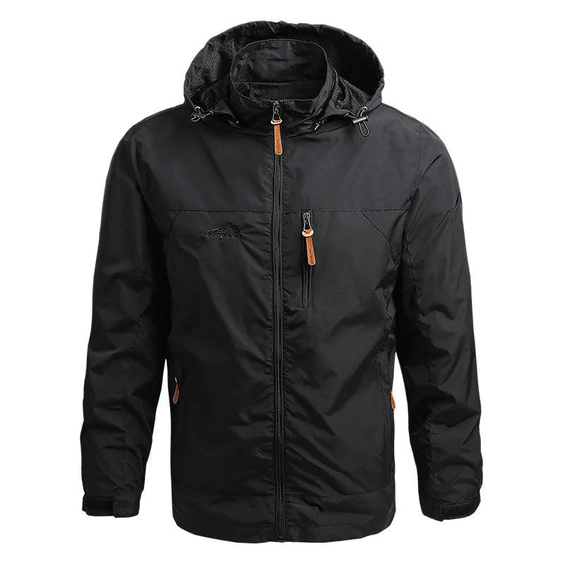 Men Tactical Jacket Waterproof Outdoor Hooded Coat