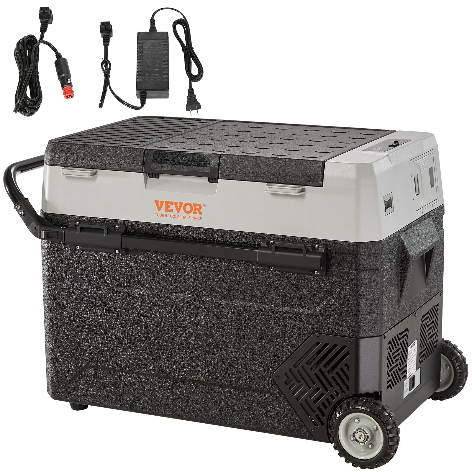 Portable Foldable Handle Car Refrigerator With Wheel