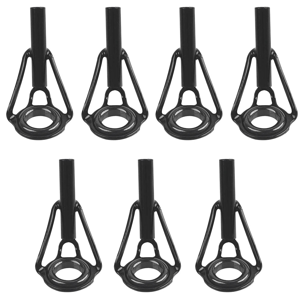 7Pcs/14Pcs Fishing Rod Tip Guides Repair Kit Stainless Steel Frames Ceramic Ring