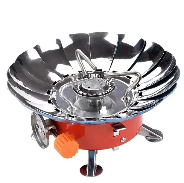 Portable Burner Camping Foldable Windproof Outdoor Gas Tank Stove