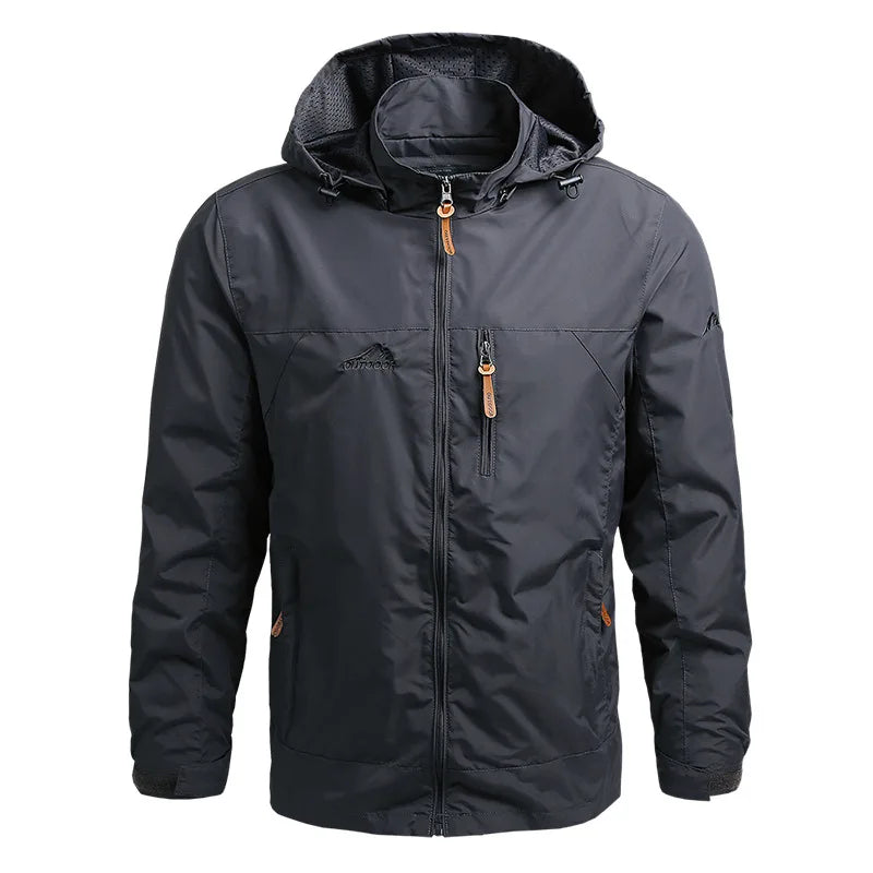 Men Tactical Jacket Waterproof Outdoor Hooded Coat