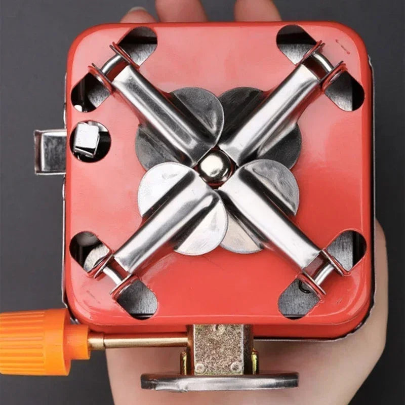 Portable Burner Camping Foldable Windproof Outdoor Gas Tank Stove